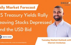 US Treasury Yields Rally Leaving Stocks Depressed and the USD Bid