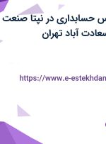 استخدام کارشناس حسابداری در نپتا صنعت خلیج فارس در سعادت آباد تهران