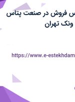 استخدام کارشناس فروش در صنعت پتاس آسیا در محدوده ونک تهران