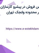 استخدام کارشناس فروش در پیشرو کارسازان کاربین هرمس در محدوده ولنجک تهران