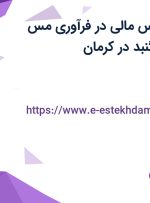 استخدام کارشناس مالی در فرآوری مس درخشان تخت گنبد در کرمان