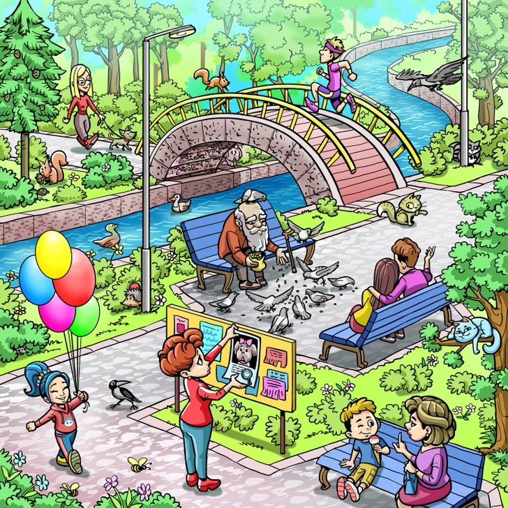 تست بینایی با اشیا گمشده در تصاویر