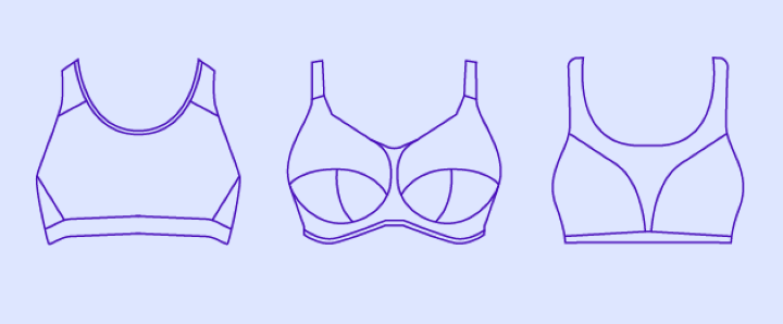 تفاوت انواع سوتین ورزشی؛ سوتین ورزشی فشرده، کپسولدار و ترکیبی