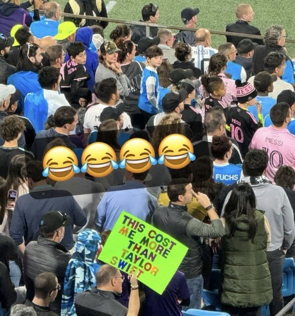 عکس‌| تماشای مسی از تیلور سوئیفت گران‌تر است!