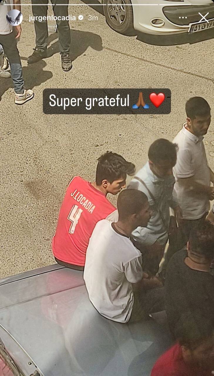 عکس‌| ذوق‌زدگی لوکادیا با تصویر یک پسر پرسپولیسی