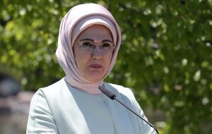 همسر اردوغان: از کار برای فلسطین دست نخواهیم کشید