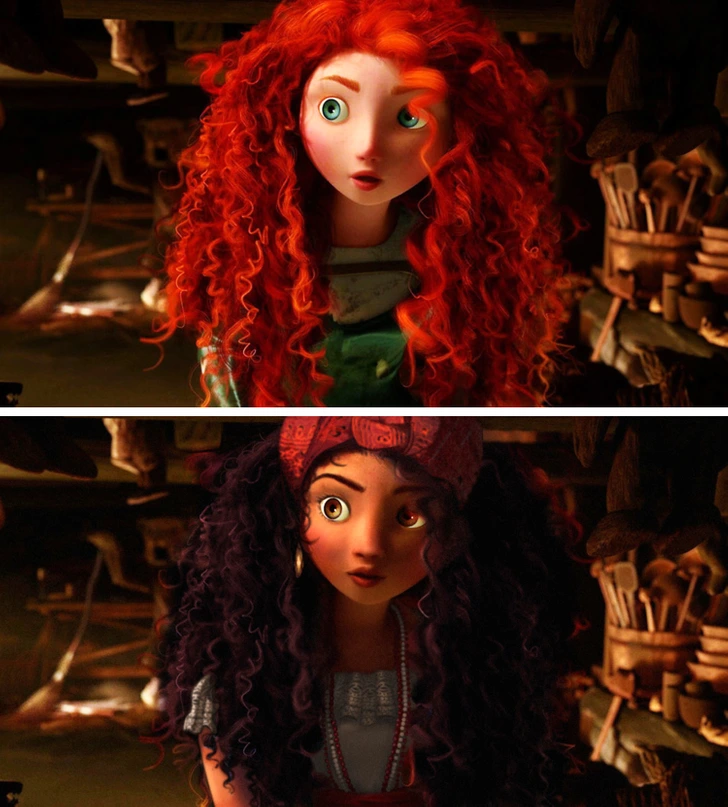 مریدا از شجاع -پرنسس های دیزنی با نژادهای مختلف  