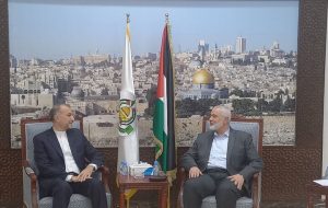 ببینید | دیدار امیرعبداللهیان با اسماعیل هنیه رئیس دفتر سیاسی حماس