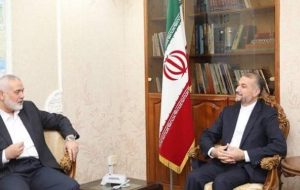 دیدار اسماعیل هنیه با امیرعبداللهیان دیدار اسماعیل هنیه با امیرعبداللهیان