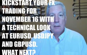 Kickstart your FX trading for November 16 with a look at the EURUSD, USDJPY and GBPUSD