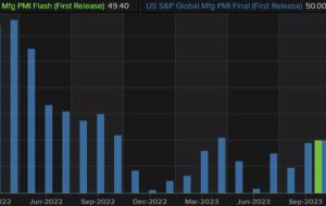 S&P Global flash Manufacturing PMI for November 49.4 vs 49.8 estimate