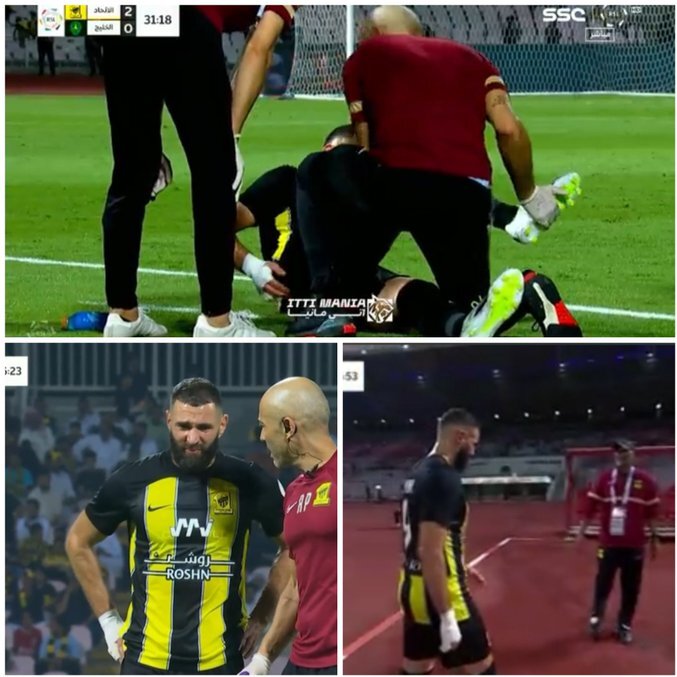 بنزما پیش از بازی با سپاهان مصدوم شد