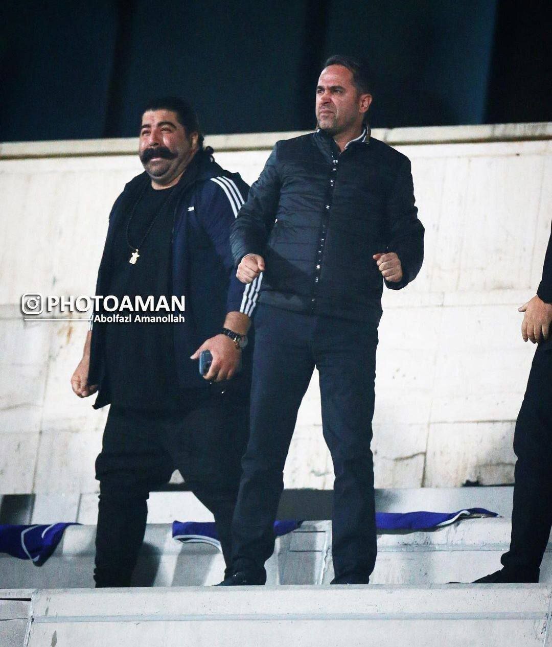 عکس| خوشحالی جالب علی خطیر و بهنام بانی با گل استقلال