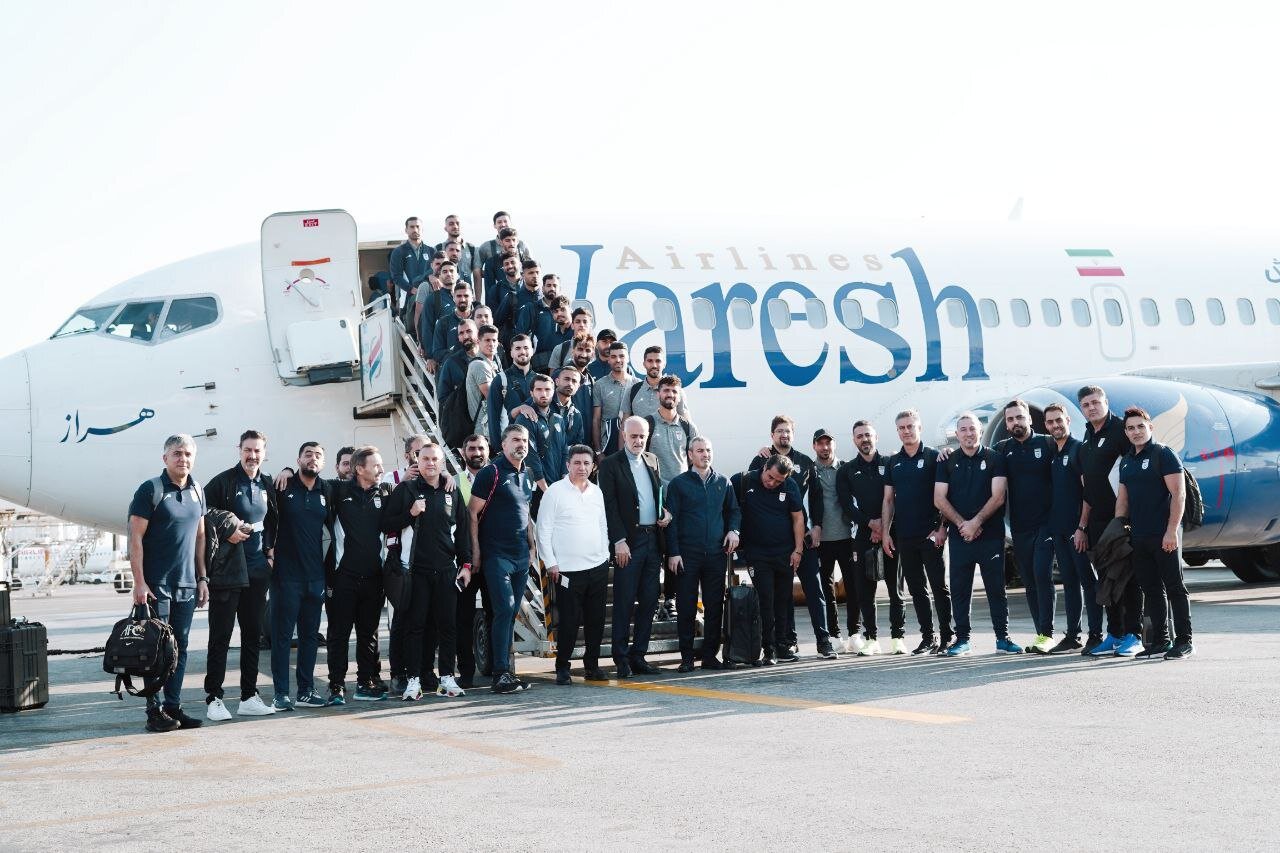 عکس‌| تیم ملی به ازبکستان رسید