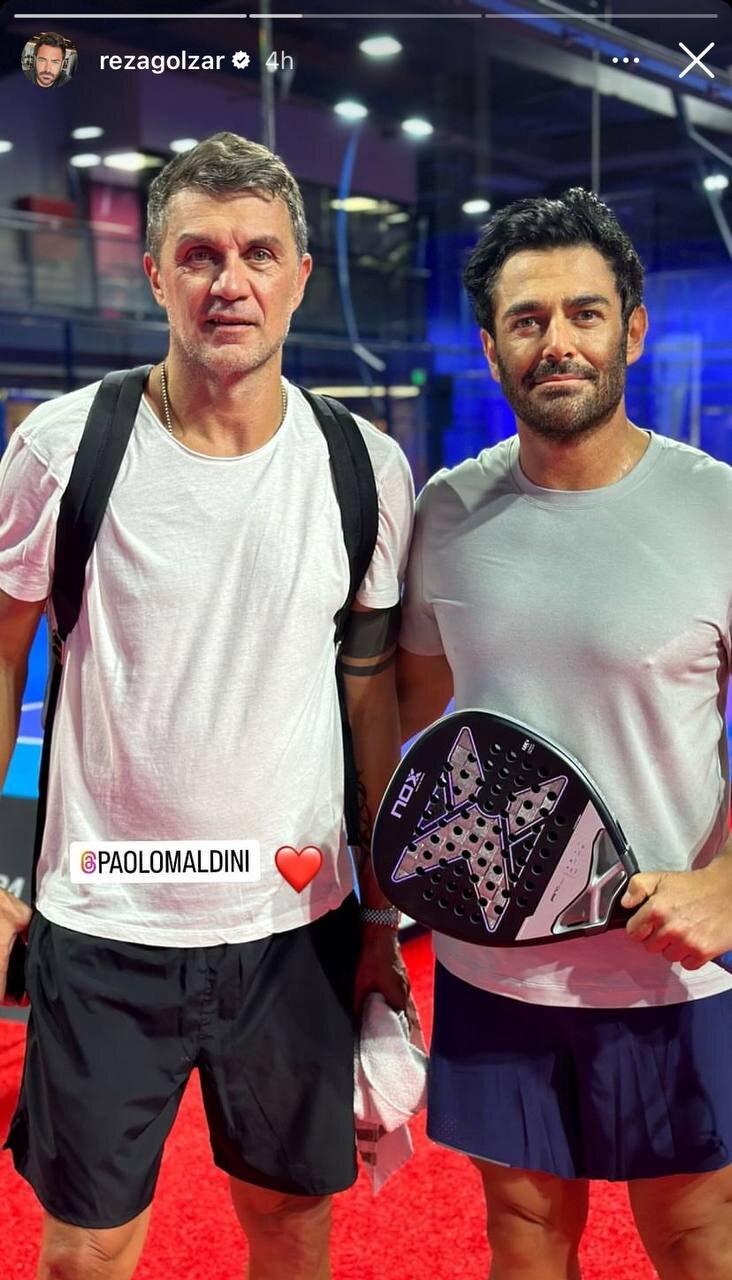 عکس‌| ملاقات گلزار با اسطوره میلان؛ ستاره خوشتیپ ایتالیا کنار آقای بازیگر