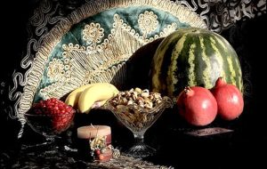 رسم جالب شب یلدا در تهران قدیم