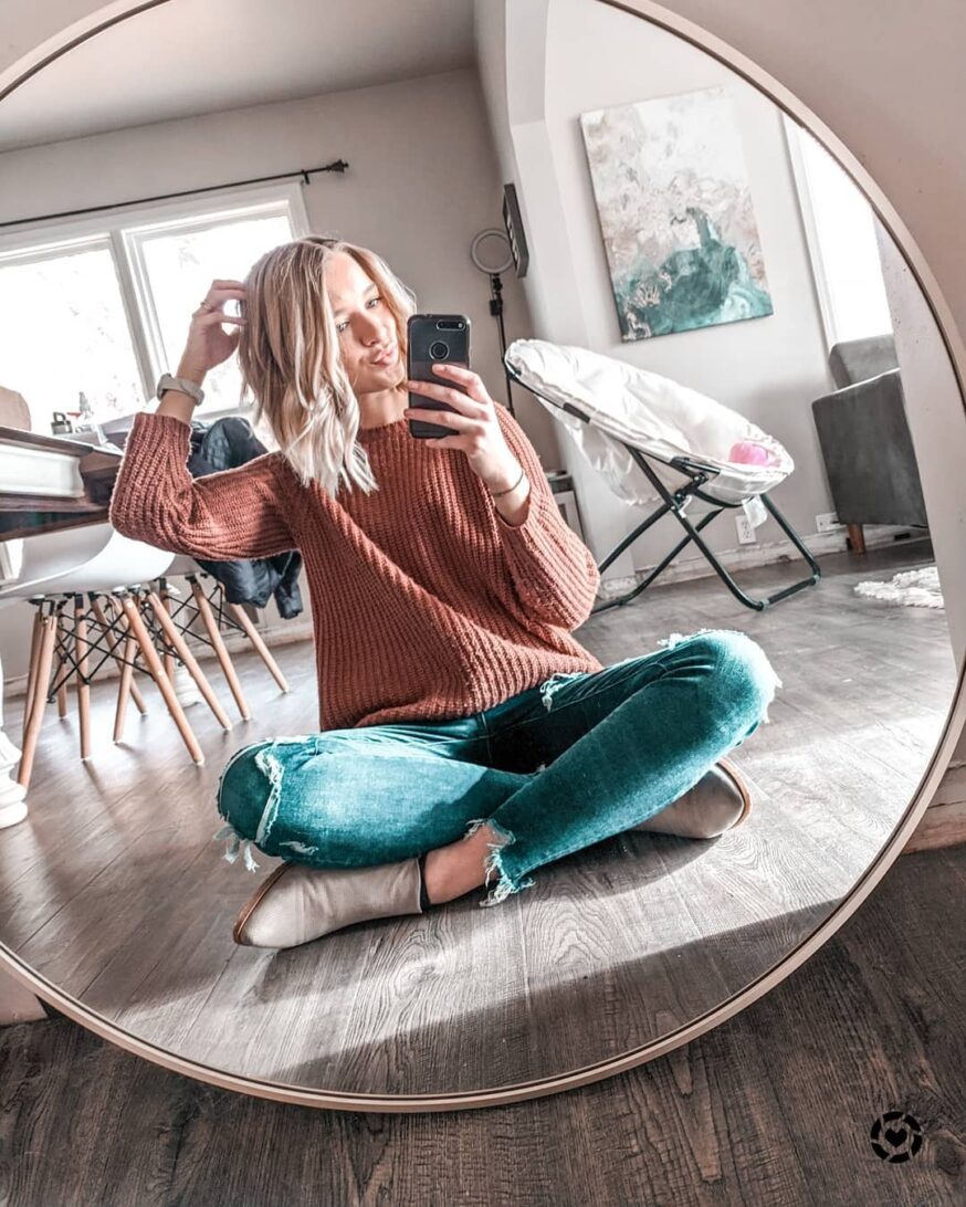 ایده سلفی جلو آینه