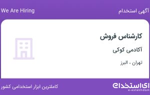 استخدام کارشناس فروش در آکادمی کوکی در تهران و البرز