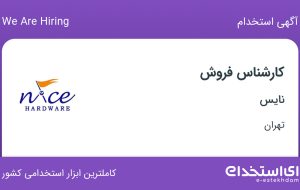 استخدام کارشناس فروش در نایس در تهرانپارس تهران