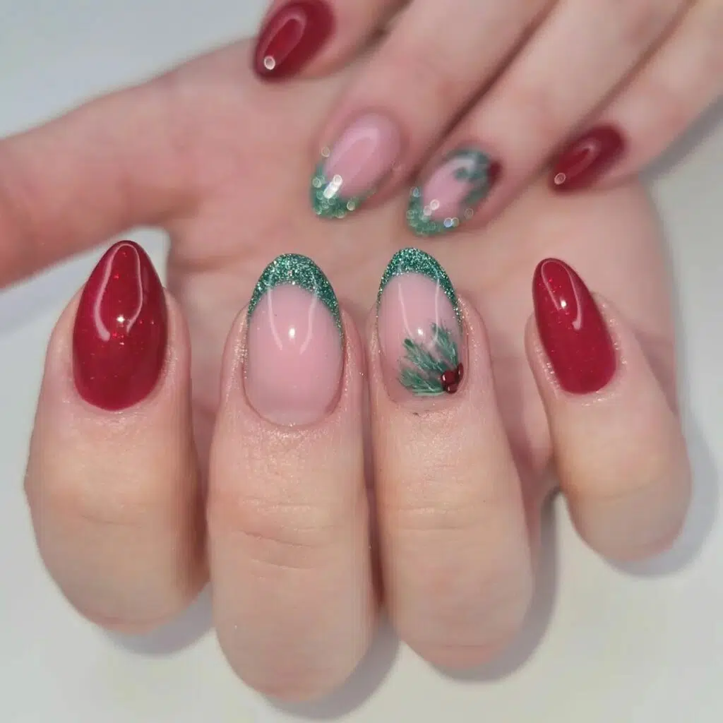 طراحی ناخن برای کریسمس