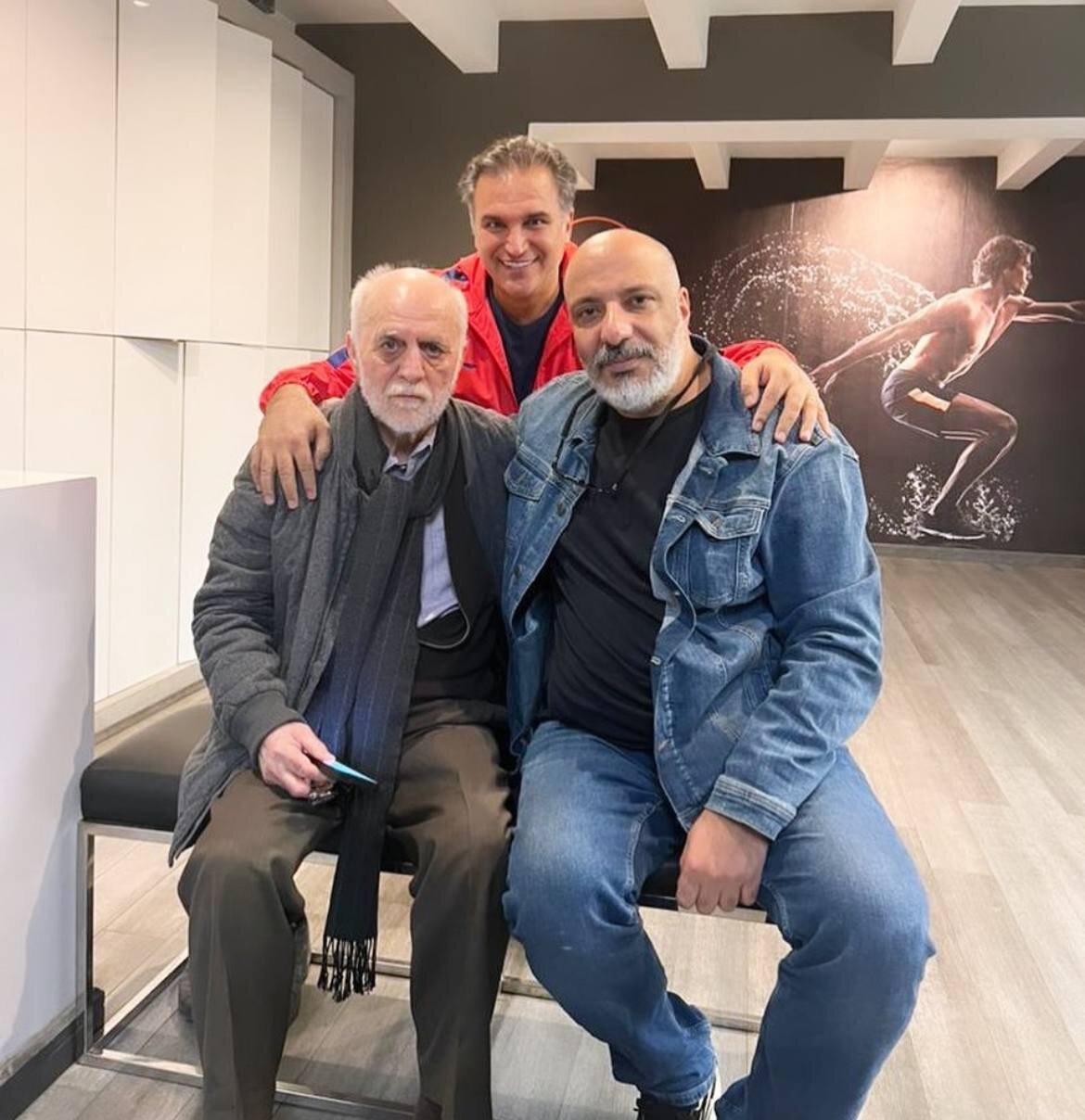 عکس| اسطوره پرسپولیس در کنار بازیگر دو آتشه استقلالی