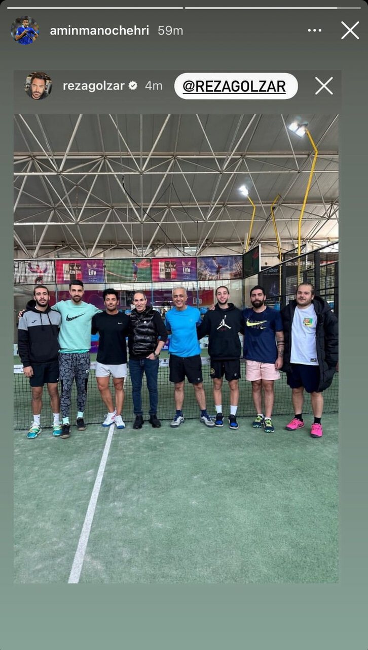 عکس‌| تمرین پدل گلزار و بازیکنان استقلال و پرسپولیس