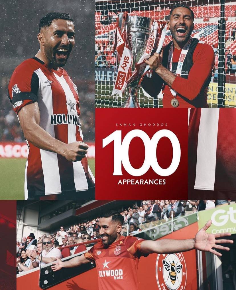 عکس‌| سنگ‌تمام برنتفورد برای سامان قدوس