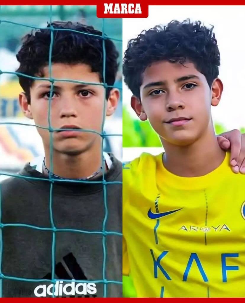 عکس‌| شباهت باورنکردنی کریستیانو جونیور به دوران نوجوانی رونالدو