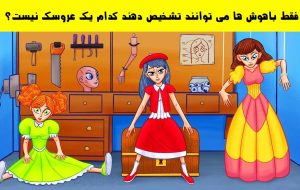 آزمون شناسایی دختر واقعی در تصویر