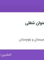 استخدام حسابدار و سرپرست ماشین آلات در خراسان رضوی و سیستان و بلوچستان