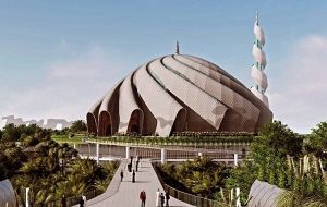 مراسم کلنگ‌زنی اولین مسجد پایتخت جدید اندونزی برگزار شد