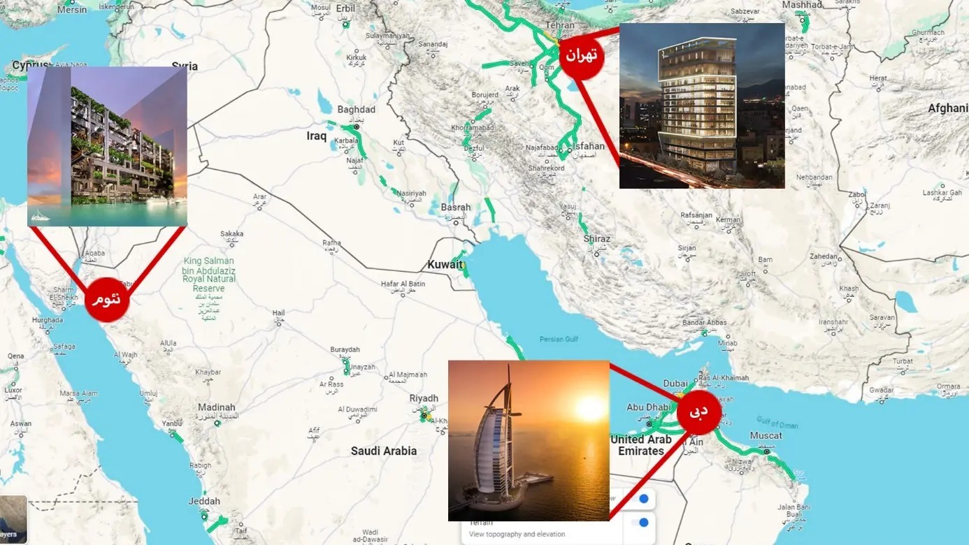 اتکینز، سازنده ریبون تهران، معمار عجیب‌ترین بخش نئوم شد/ عکس