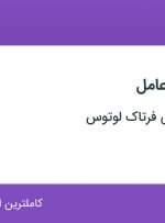 استخدام دستیار مدیرعامل در صنایع شیمیایی فرتاک لوتوس در محدوده جردن تهران