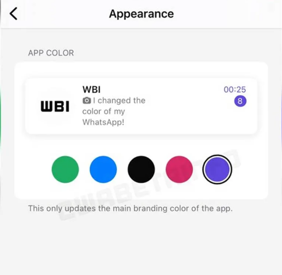 رنگ واتساپ تغییر می‌کند