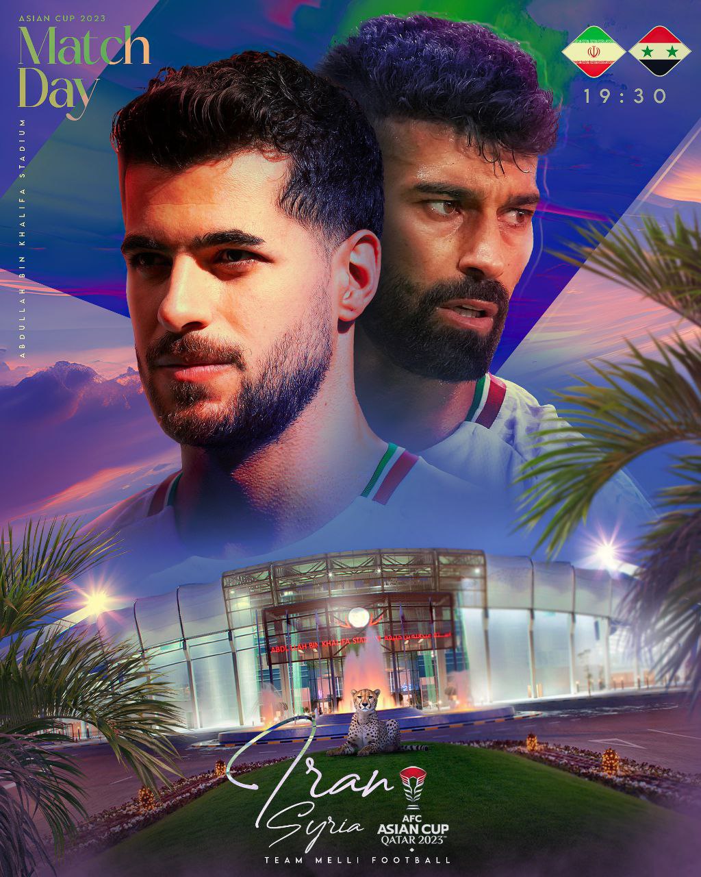 عکس| پوستر جذاب فدراسیون برای جدال حساس امشب تیم ملی