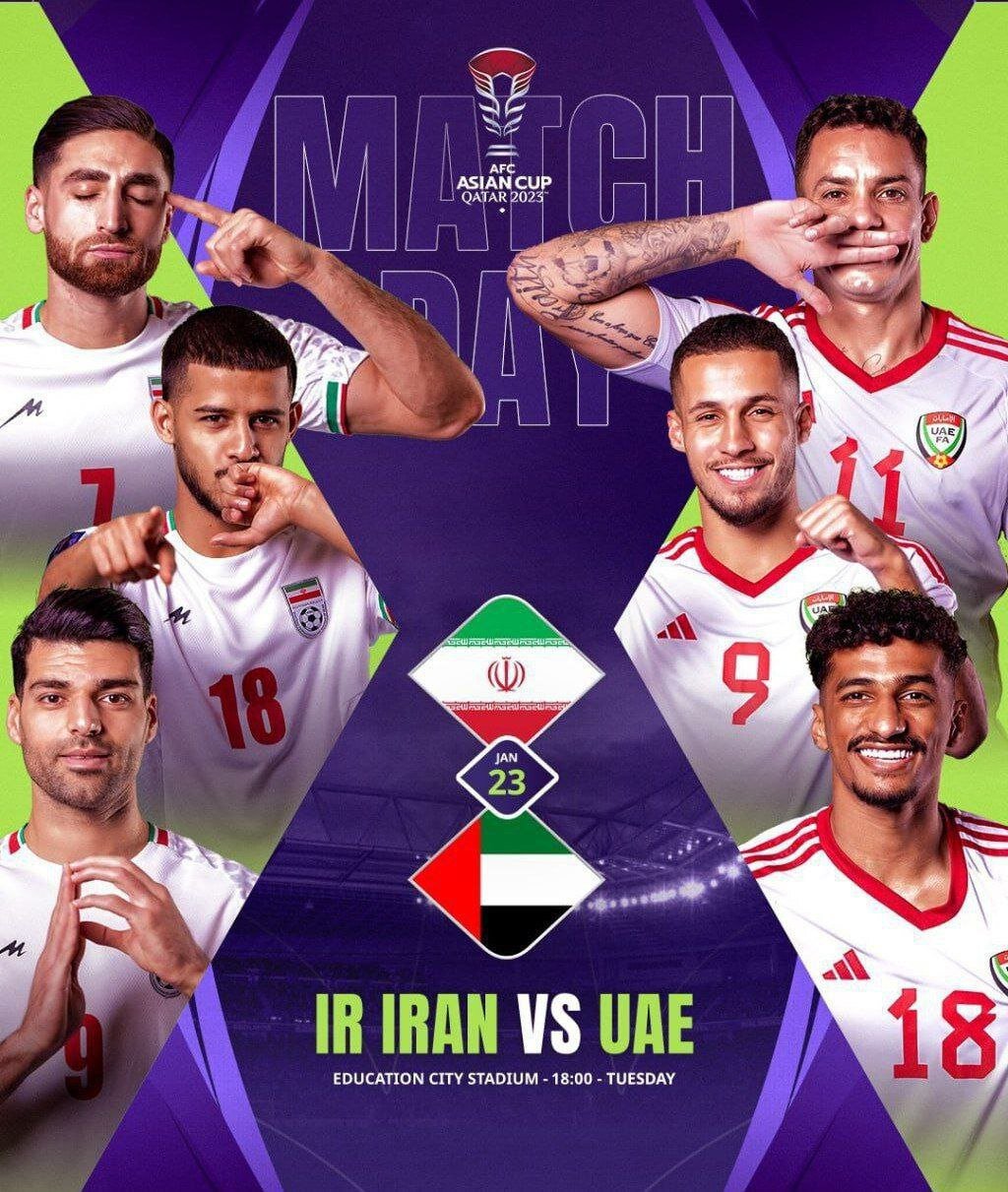 عکس‌| پوستر جدید AFC با ژست خاص سه ستاره ایران