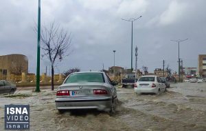 ویدیو/ آبگرفتگی معابر در یاسوج براثر بارش‌ شدید باران