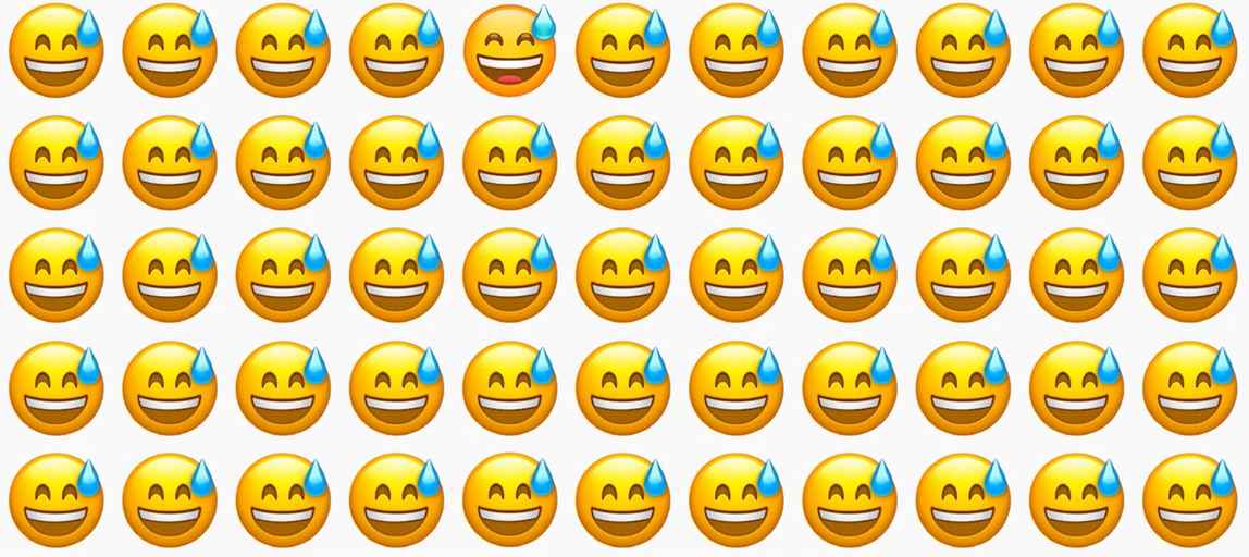 ایموجی متفاوت را پیدا کنید