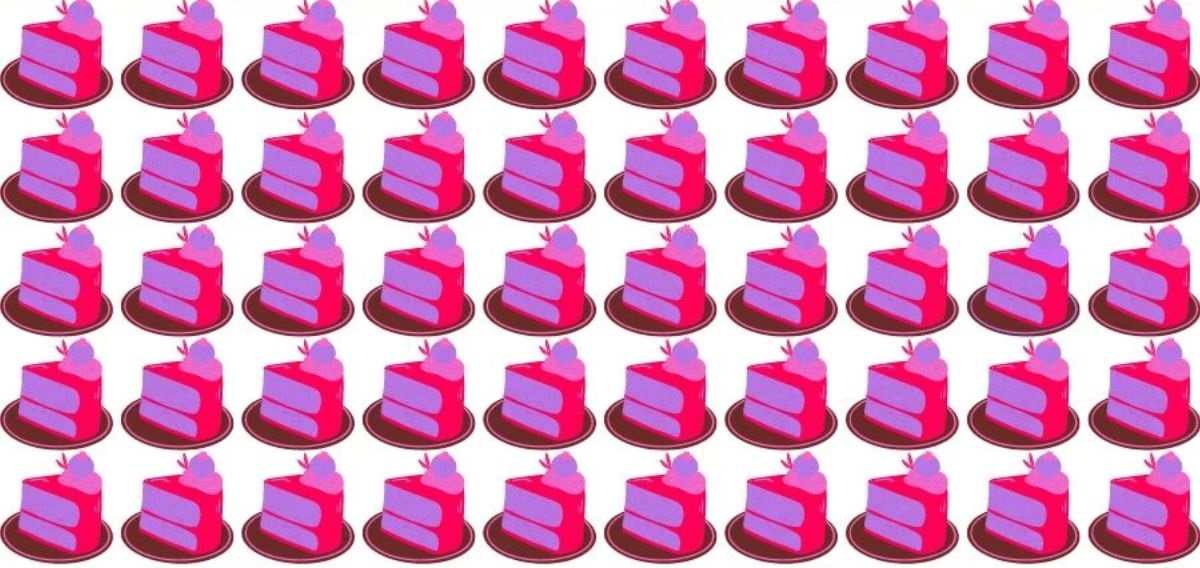 کیک متفاوت را پیدا کنید