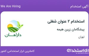 استخدام کارشناس حسابداری مسلط به هلو و بازاریاب و ویزیتور در تهران