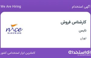 استخدام کارشناس فروش با حقوق تا ۱۳ میلیون در نایس در تهران