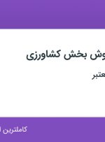 استخدام کارشناس فروش بخش کشاورزی در محدوده تهرانپارس تهران