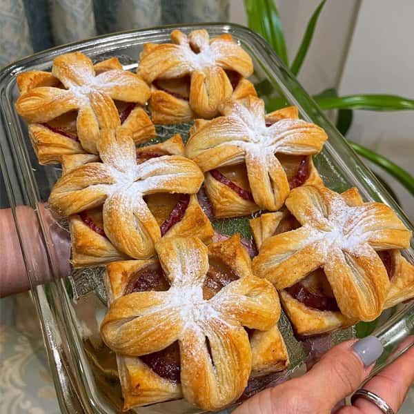 شیرینی پفکی سیب