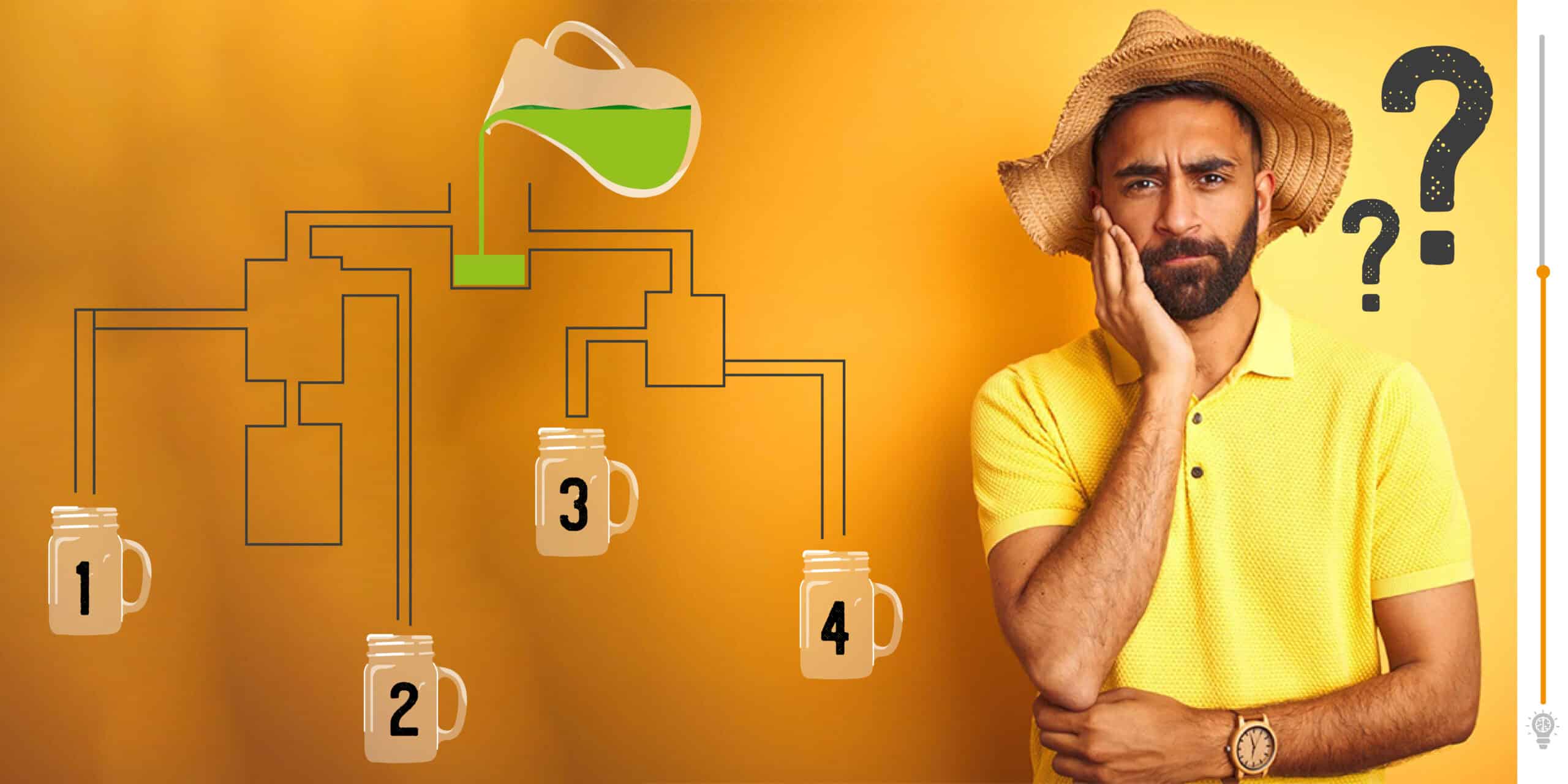 کدام لیوان اول پر می‌شود