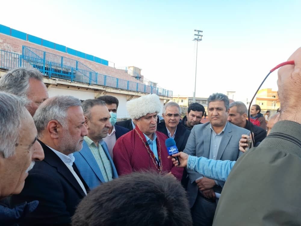 عکس‌| مهدی تاج با لباس سنتی ترکمن‌ها