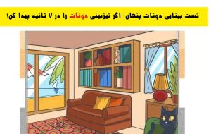 تست بینایی دونات پنهان: اگه تیزبینی دونات رو در 7 ثانیه پیدا کن!