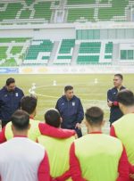 تمرین تیم ملی ایران در عشق‌آباد