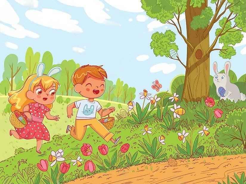 تخم رنگی ها را پیدا کنید