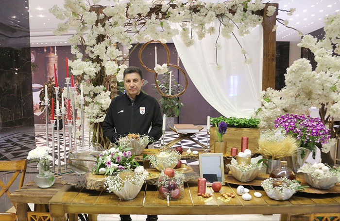 عکس| بازیکنان تیم ملی در کنار سفره هفت‌سین