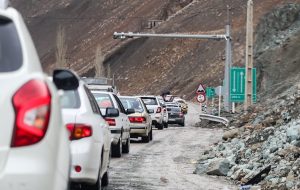 ترافیک سنگین جاده چالوس به سمت تهران + فیلم